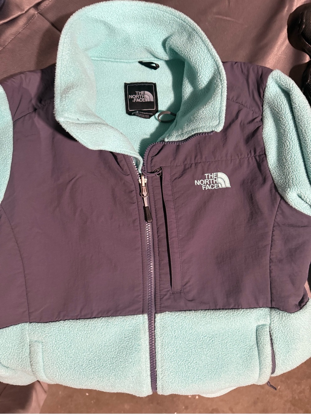 The North Face Fleece Jacket - Gray & Light Blue